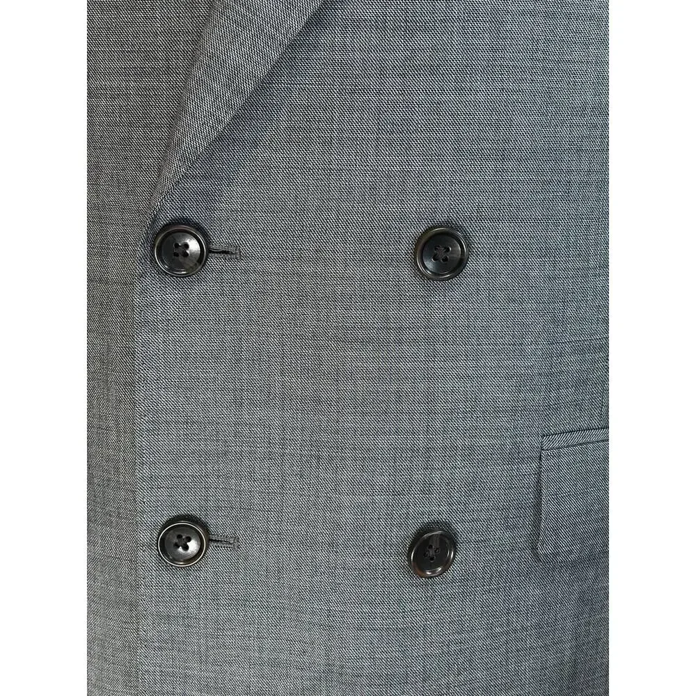 Bonobos Marzotto Italian Wool 38R 29x34 Gray Double Breasted Statement Suit